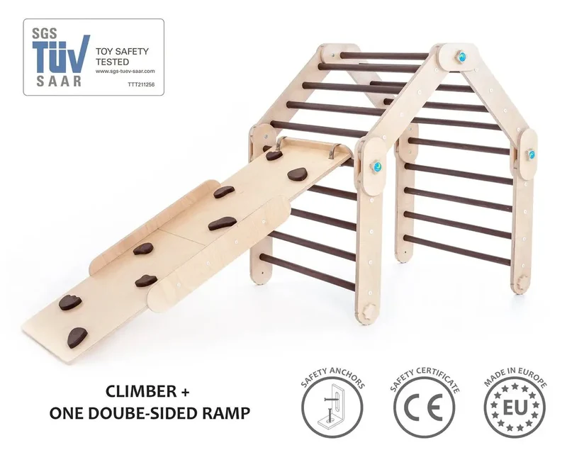 Gymnase d'Activité Pikler Transformable Foncé - Happymoon