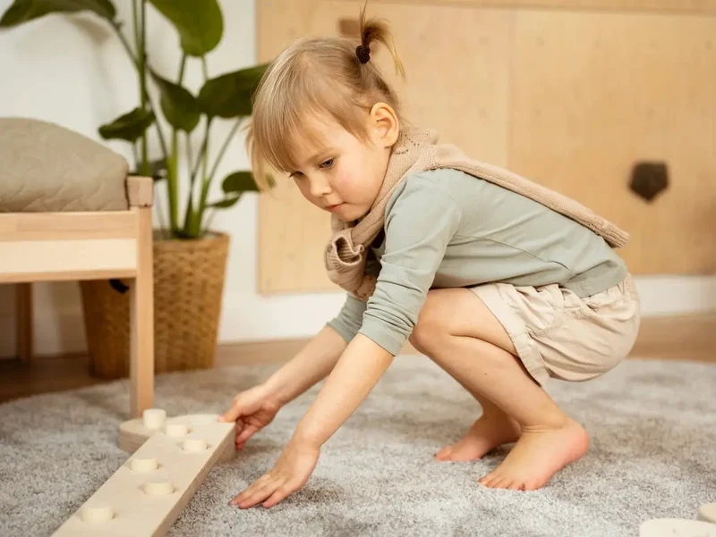 Ensemble de 6 Poutres d'Équilibre Naturelles Montessori - Happymoon