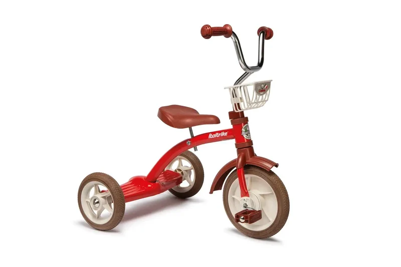 Tricycle Super Lucy Champion Rouge Italtrike Pour Enfants 2 À 5 Ans Robuste Et Confortable