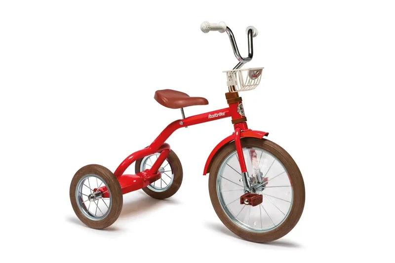 Spokes Tricycle Champion Rouge Pour Enfants 3 À 5 Ans Italtrike Robuste Et Évolutif Look Rétro Chic