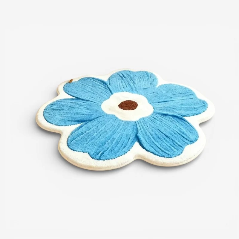 FloraMat - Tæppe med Blomstermønster til Indendørs Brug
