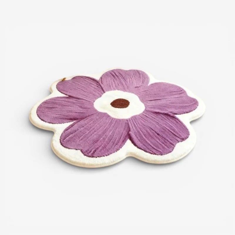 FloraMat - Tæppe med Blomstermønster til Indendørs Brug