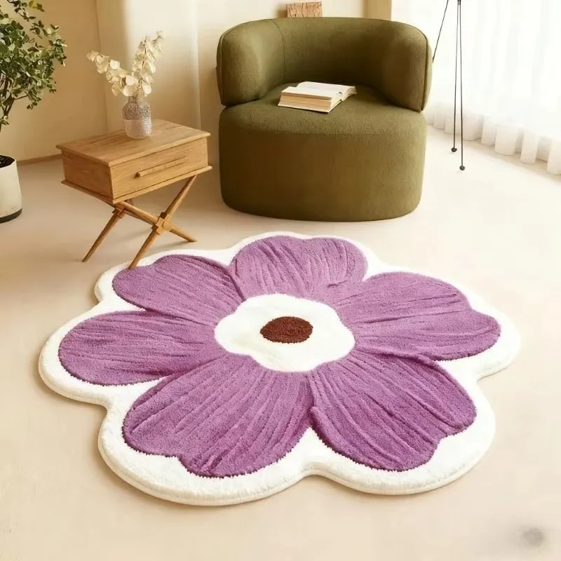FloraMat - Tæppe med Blomstermønster til Indendørs Brug