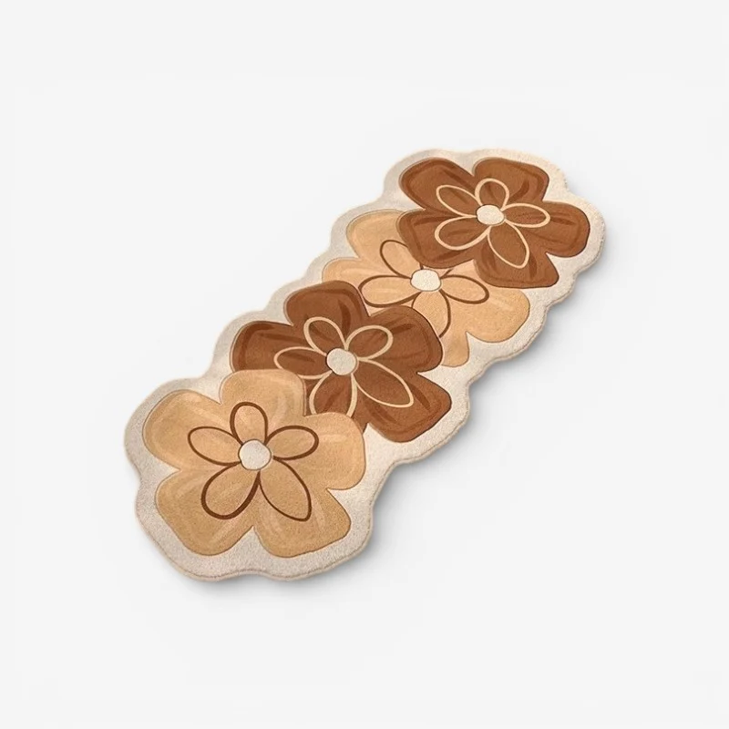 PetalCraft - Tæppe med Blomstermønster til Indendørs Brug