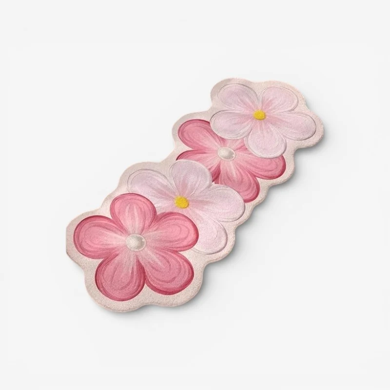 PetalCraft - Tæppe med Blomstermønster til Indendørs Brug