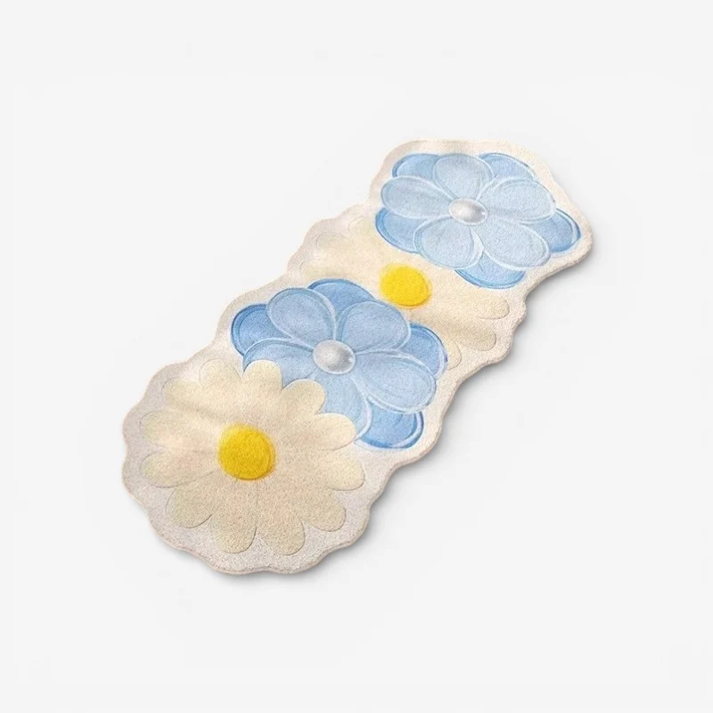 PetalCraft - Tæppe med Blomstermønster til Indendørs Brug