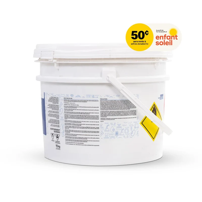Chlore en granules à dissolution rapide 70% - 15 kg
