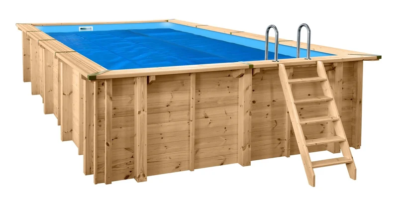 Zomerafdekking voor Rechthoek zwembad 790 cm x 400 cm