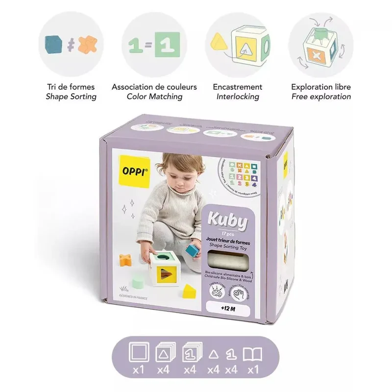Jouets Bébé trieur de formes -Kuby - Oppi