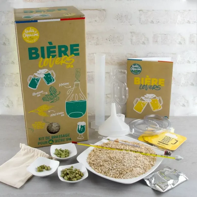 Kit Bière/Beer Lovers IPA* - Malt concassé - RC Bio - Radis et Capucine