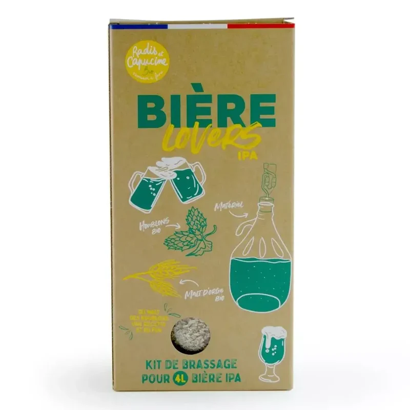 Kit Bière/Beer Lovers IPA* - Malt concassé - RC Bio - Radis et Capucine
