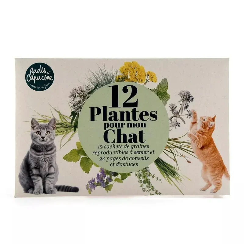 Enveloppe de 12 sachets - Pour mon chat - Radis et Capucine