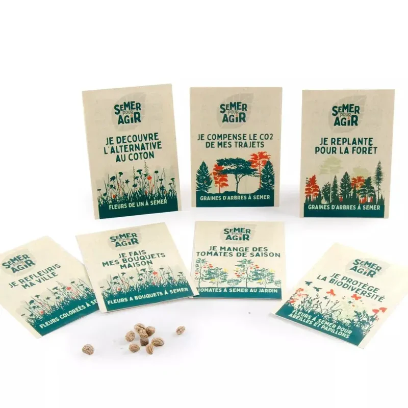 Sachet de graines - Je refleuris ma ville - Semer pour agir - Radis et Capucine