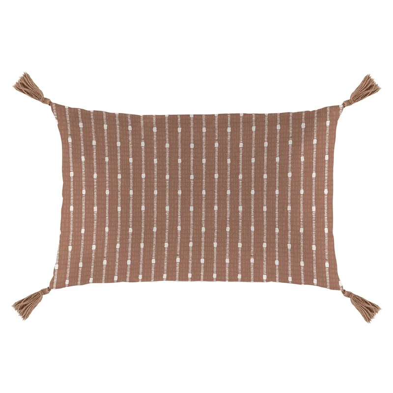 Coussin extérieur 12 x 18 po - Imprimé lignes brisées