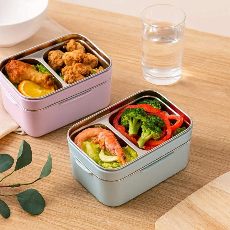 LunchMate – Madkasse med Dobbelt Lag og Flere Rum