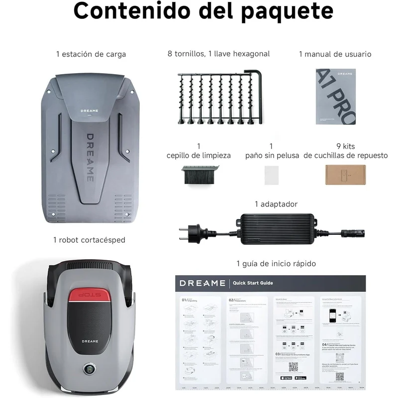 Dreame – A1 Pro robot cortacésped sin cable perimetral