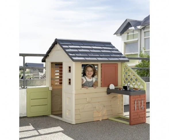 Smoby Speelhuis Nature + Keuken