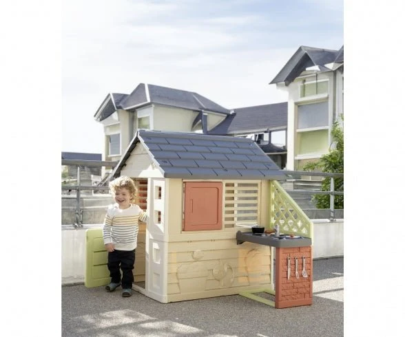 Smoby Speelhuis Nature + Keuken