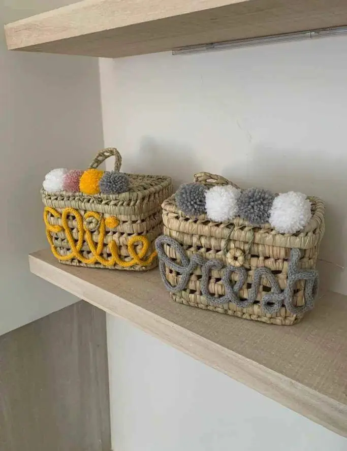 Coffre à Jouets Personnalisé - Boîte à Jouets à Pompons - Wholesale - Mikwi