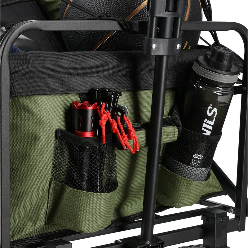 NILS Camp Opvouwbare Bolderkar - Groen - 150L