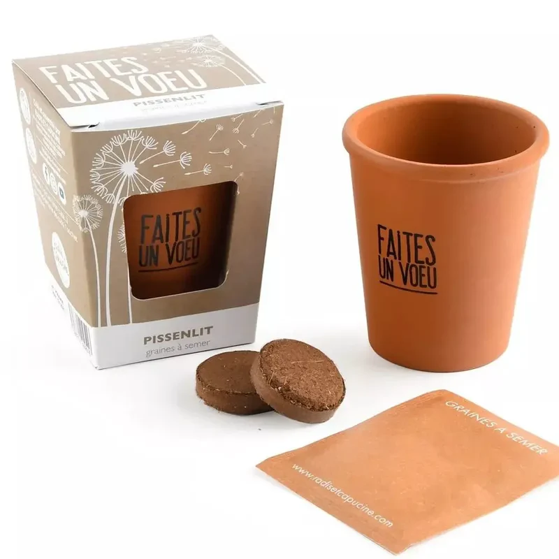Kit message "Faites un voeu" - Pissenlit - Radis et Capucine