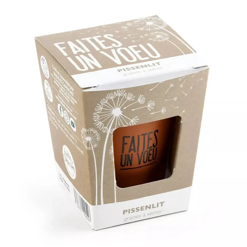 Kit message "Faites un voeu" - Pissenlit - Radis et Capucine