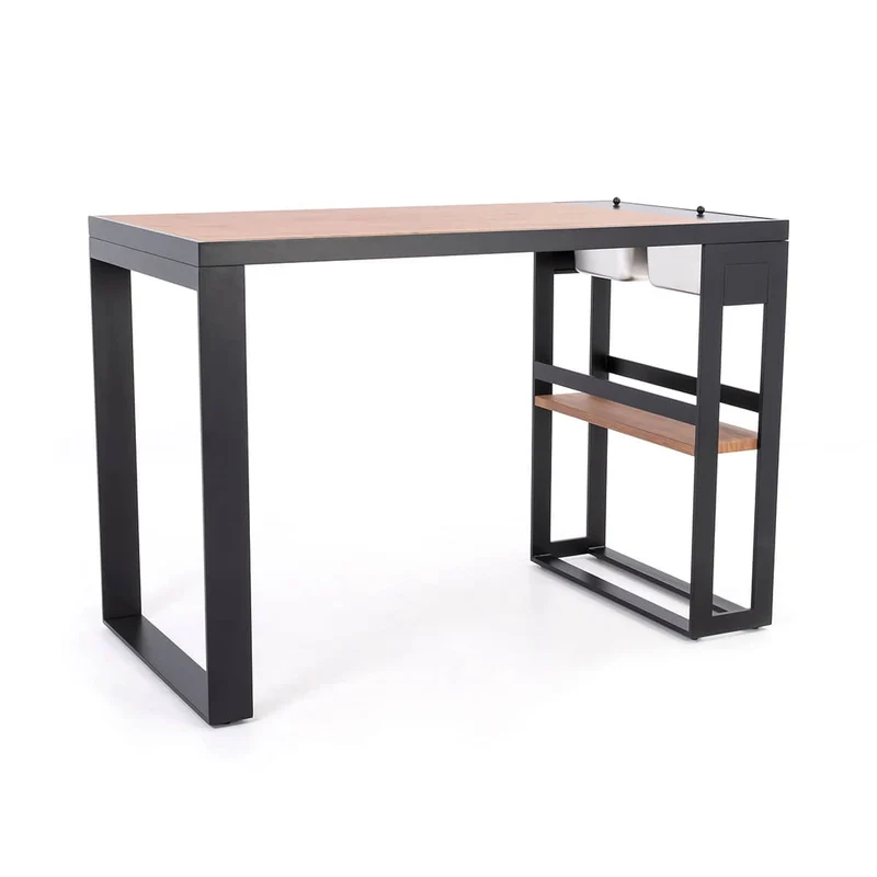 Ensemble de bar extérieur avec rangement et seaux