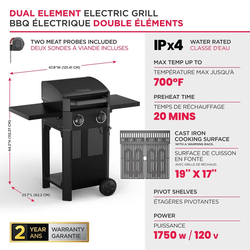 BBQ électrique - 1750W