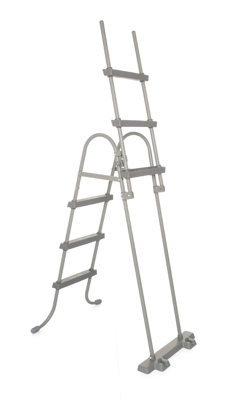 Bestway Power Steel Zwembad Set Ovaal Grijs 427 cm x 250 cm x 100 cm