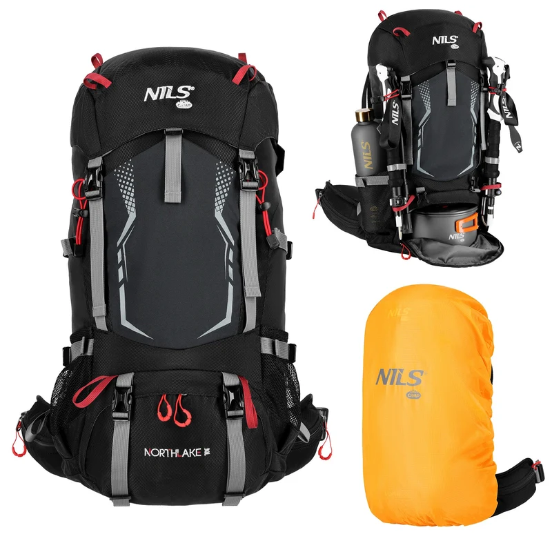 NILS Camp Rugzak Northlake - Zwart - 30L + 10L