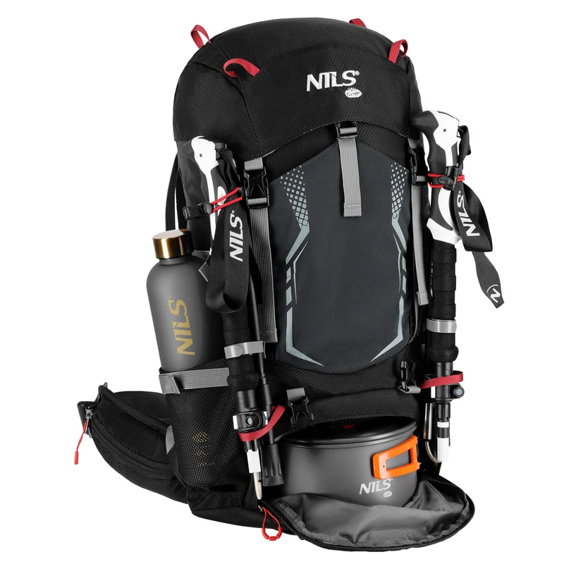 NILS Camp Rugzak Northlake - Zwart - 30L + 10L