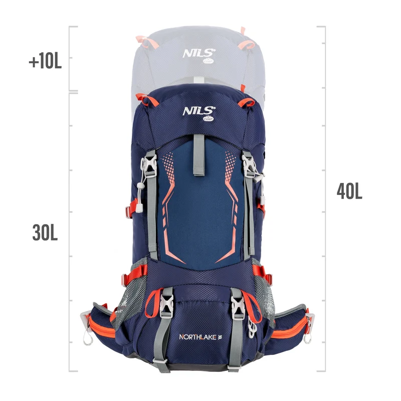 NILS Camp Rugzak Northlake - Donkerblauw - 30L + 10L