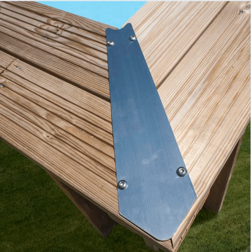 Gre Houten zwembad Macadamia ovaal 632 cm x 335 cm x 130 cm