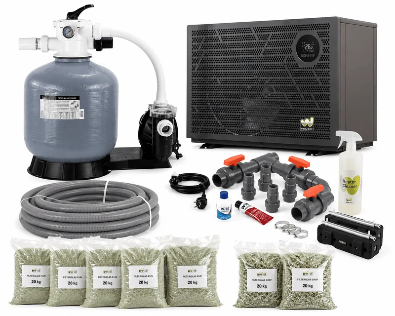 W'eau MFV-24 Variabele Zandfilterset 16 m³/u + Full Inverter 21 kW – Tot 64 m³
