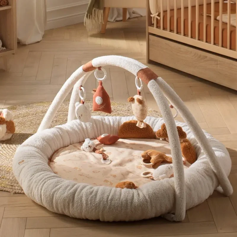 Tapis d'Éveil Ours En Bouclette - Beige Orsino - Sauthon