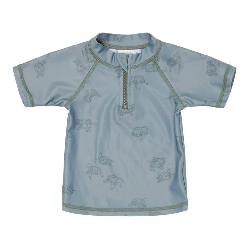 Little Dutch Badeshirt Turtle Island Olive – kurzarm