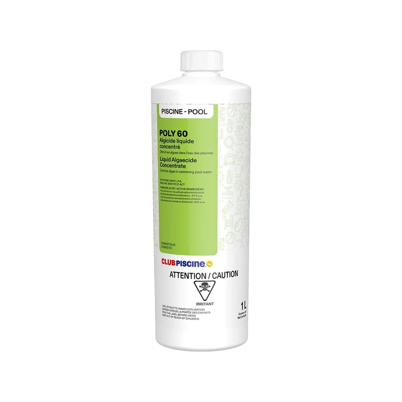 Poly 60% : Algicide liquide concentrée - 1 L
