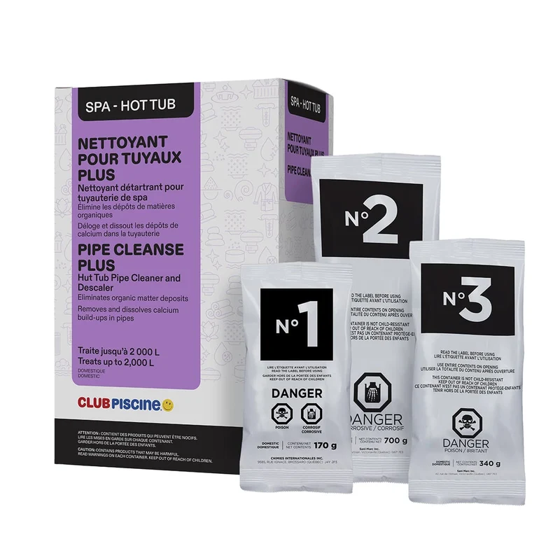 Nettoyant plus pour tuyaux de spa