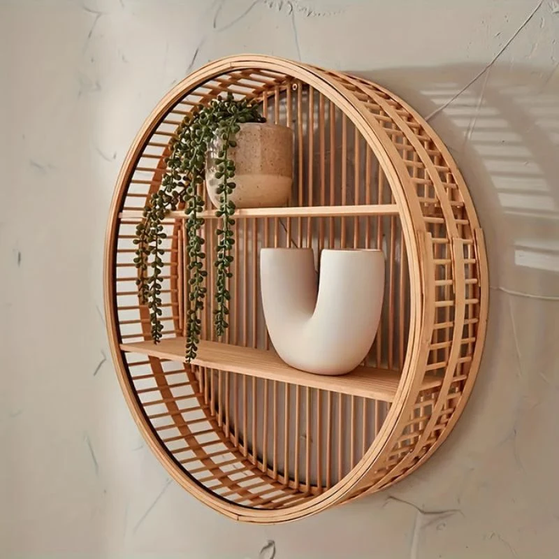 CircleAura - Vægmonteret Hylde med Rundt Design