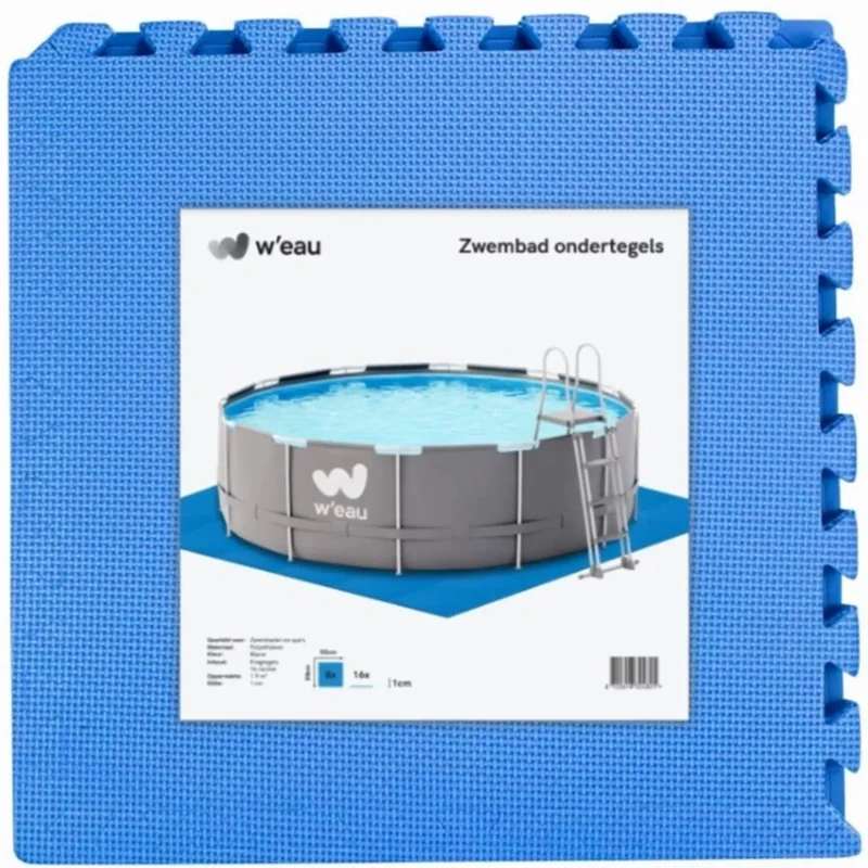 W'eau zwembad ondertegels - Blauw - 50 x 50 x 1 cm