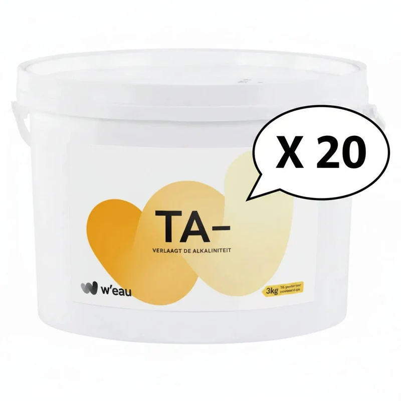 W'eau TA- Alkaliteit - 3 kg ( 20 stuks )