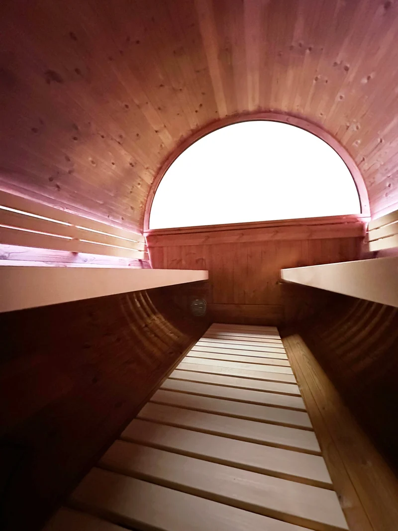 Holl's Onyxia Barrel Thermohout Sauna – Luxe buitensauna voor 6 personen