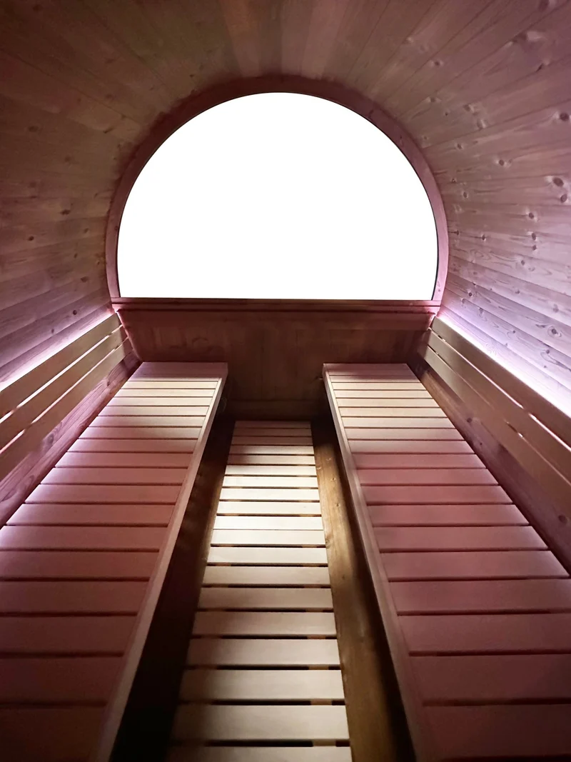 Holl's Onyxia Barrel Thermohout Sauna – Luxe buitensauna voor 6 personen