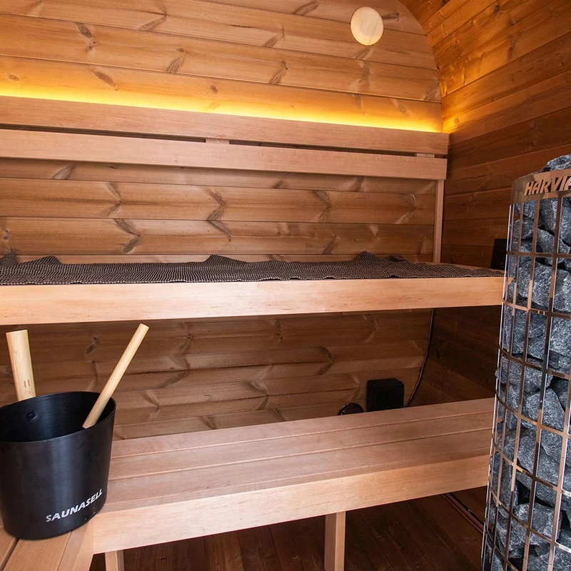 Holl's Onyxia Cube Thermohout Sauna – Luxe buitensauna van premium ThermoWood®