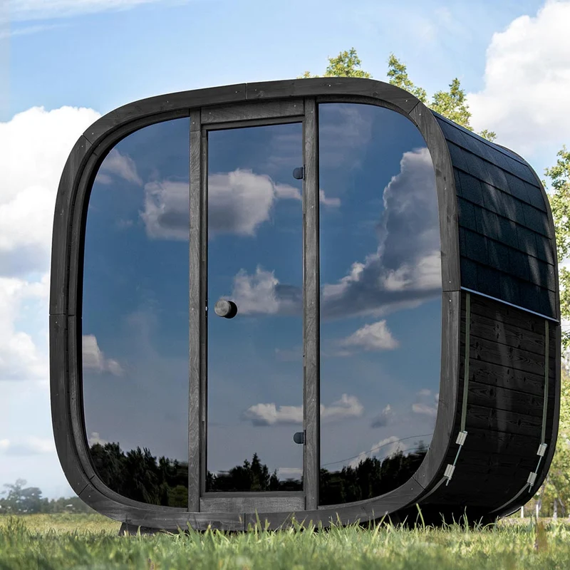 Holl's Onyxia Cube Thermohout Sauna – Luxe buitensauna van premium ThermoWood®