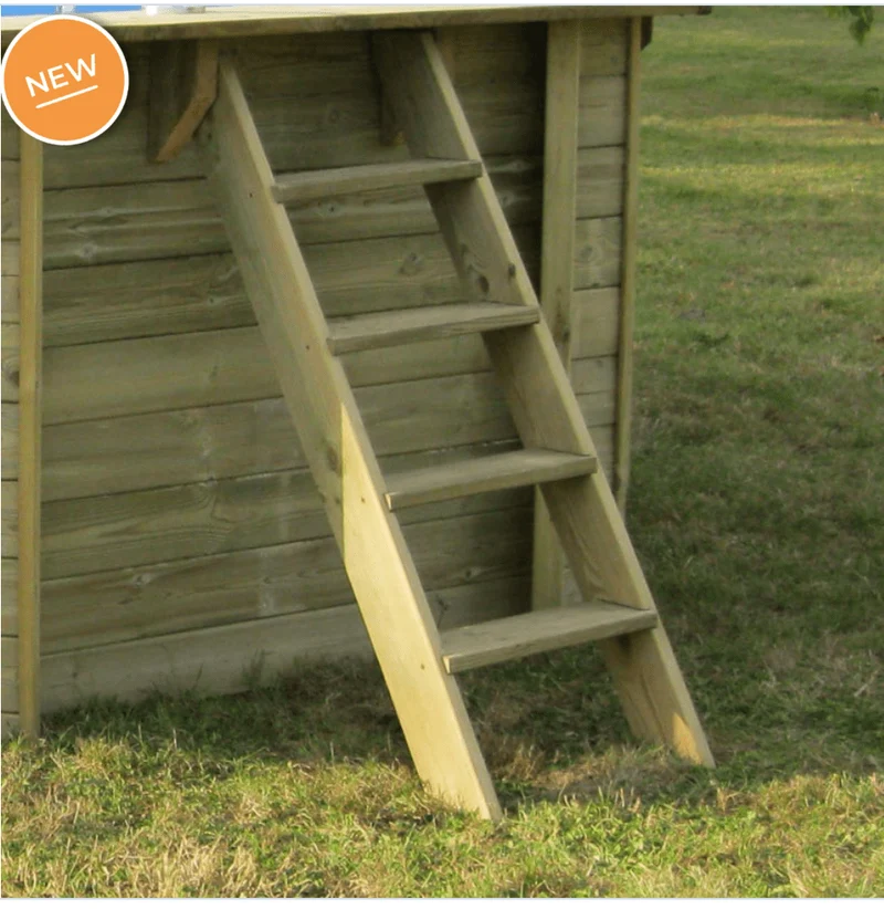 Gre Houten zwembad Papaya rechthoekig 520 cm x 320 cm x 133 cm