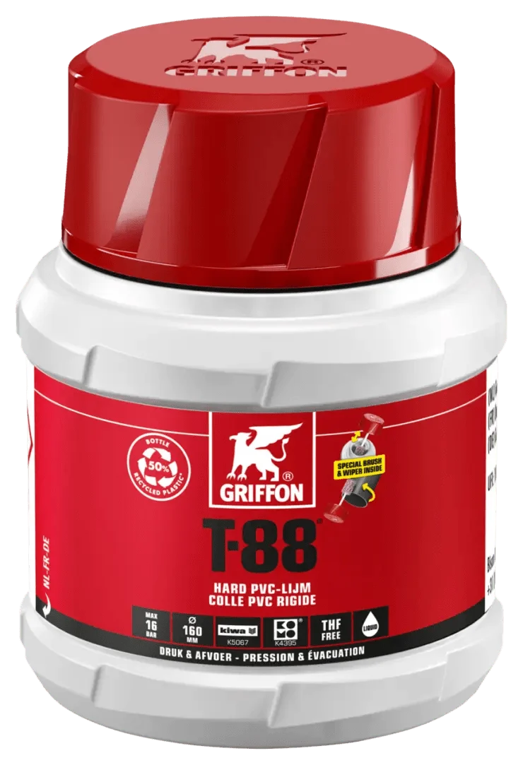 Griffon T88 PVC-lijm vloeibaar 100ml druk en afvoer