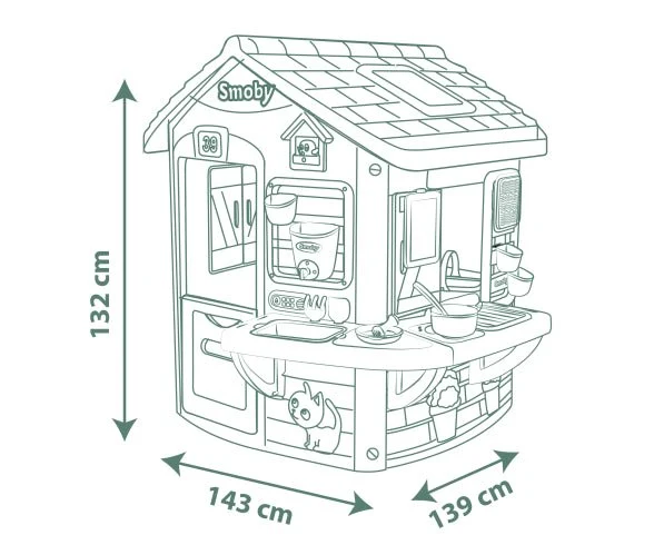 Smoby Buitenkeuken Speelhuis