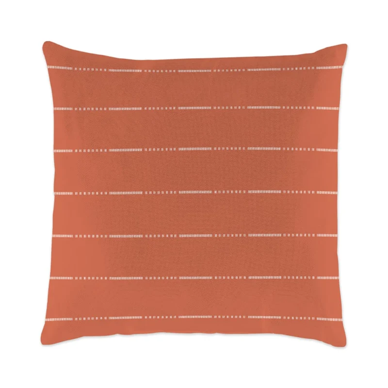 Coussin extérieur 18 x 18 po - Lignes horizontales