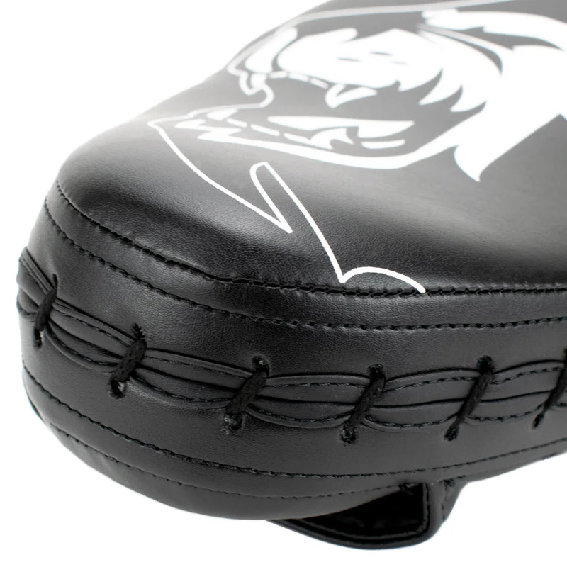 Super Pro Combat Gear Curved PU Handpads - Zwart / Wit